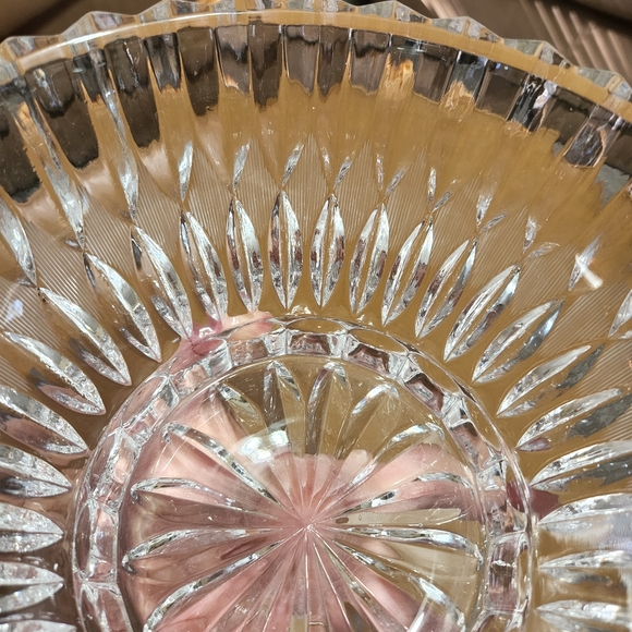 Vintage Polonia Lead Crystal 8" Bowl - Picture 9 of 10